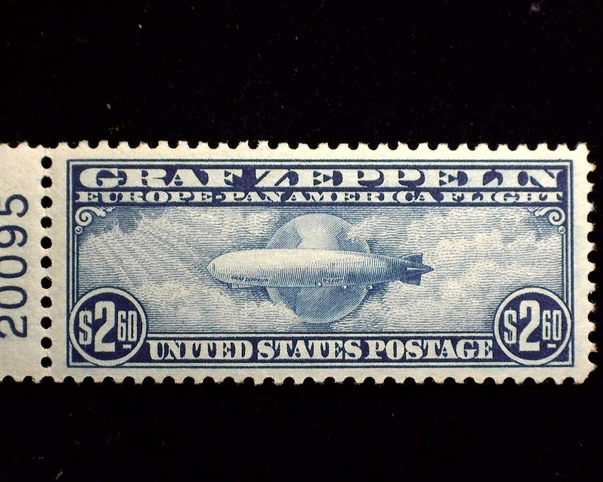 #C15 2.60 Graf Zeppelin Outstanding large margin single with PL#. A Beauty Mint XF NH - US Stamp