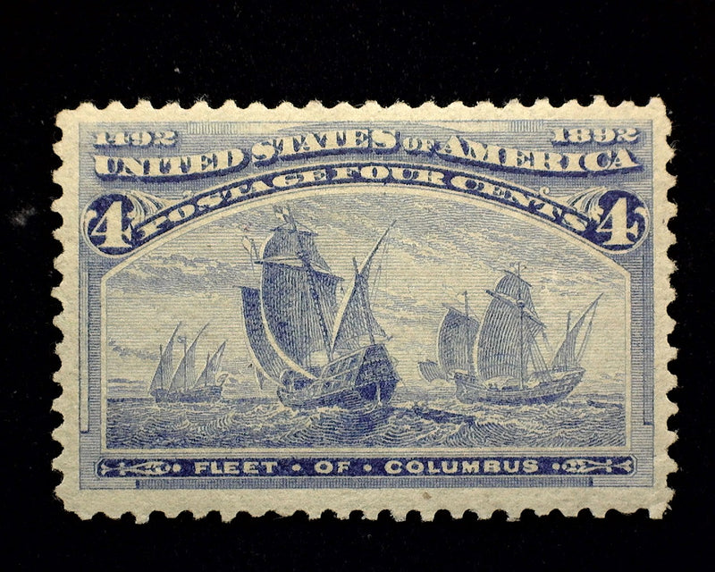 #233 4c Columbian Rich color. Mint Vf/Xf NH - US Stamp
