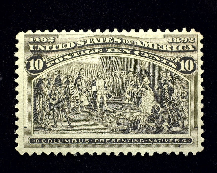 #237 10 Cent Columbian Mint F/VF LH US Stamp