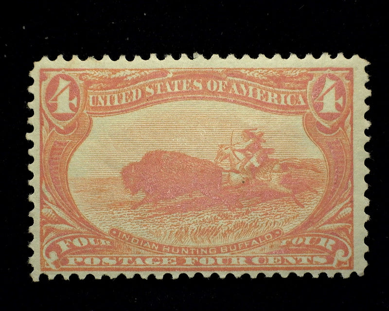 #287 4 Cent Trans Mississippi Mint F/VF LH US Stamp
