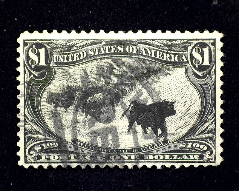 #292 $1.00 Trans Mississippi Intense color. F/VF Used - US Stamp