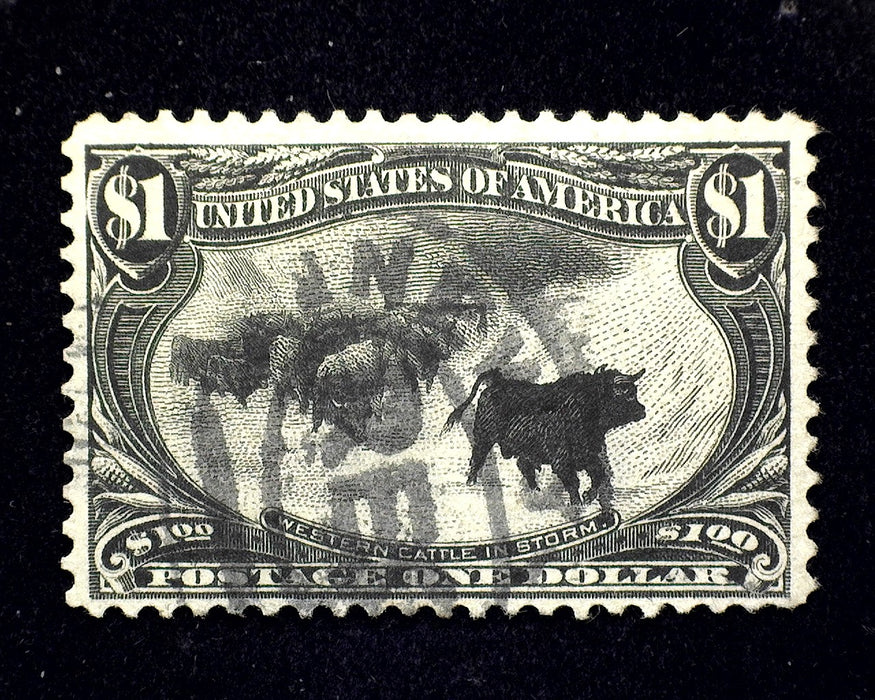#292 Used 1 Dollar Trans Mississippi Intense color. F/VF US Stamp