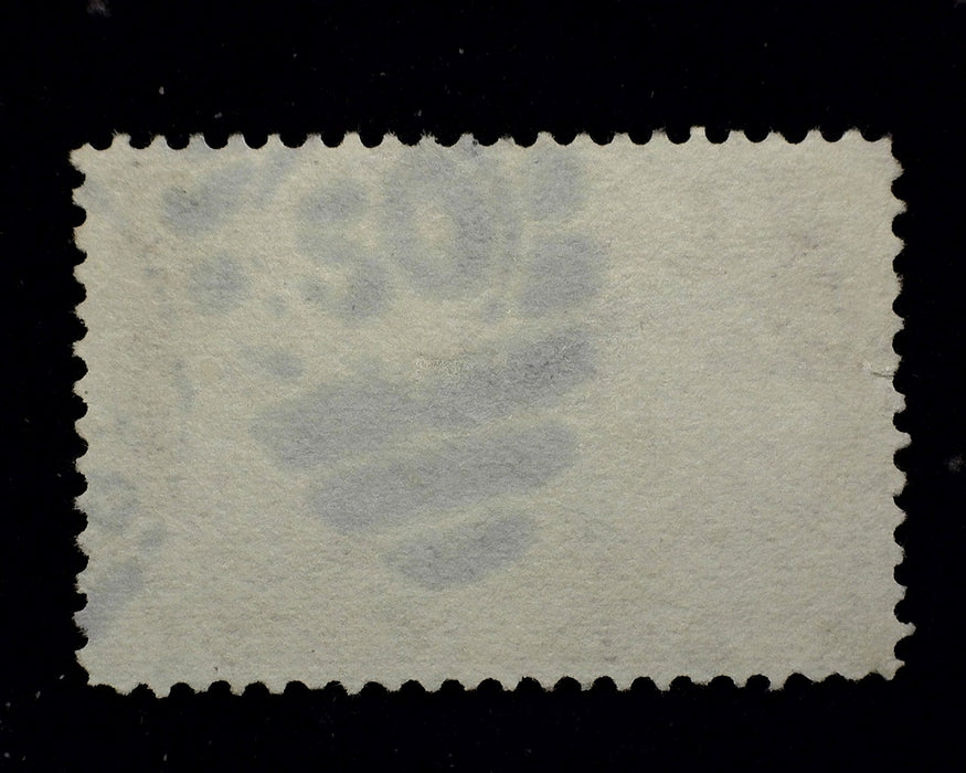 #293 Used 2 Dollar Trans Mississippi Minute sealed perf tear at left. Good color. F US Stamp