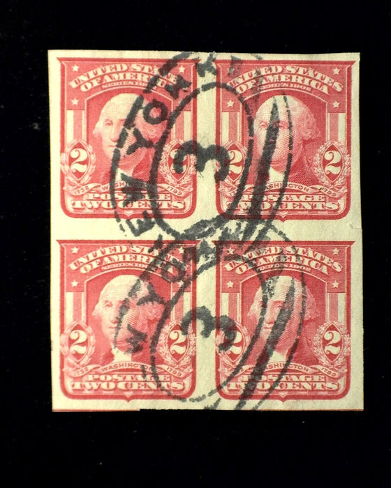 #320 Choice used block of four. XF Used - US Stamp