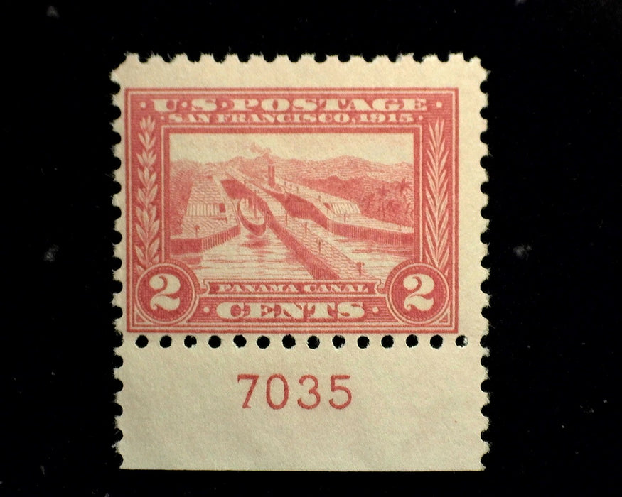#402 Mint 2 Cent Panama Pacific F LH US Stamp