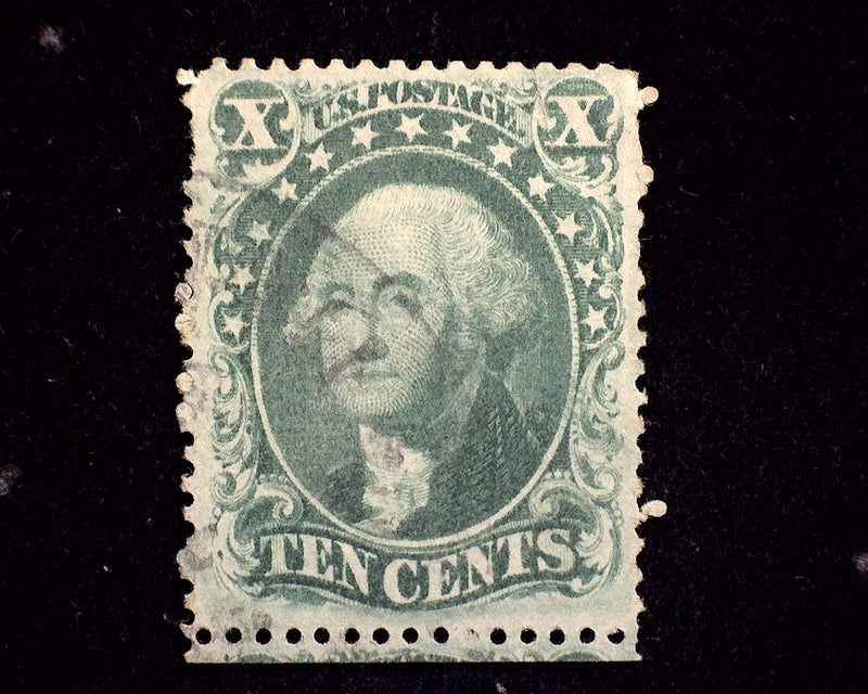 #32 10c Green VF/XF Used - US Stamp