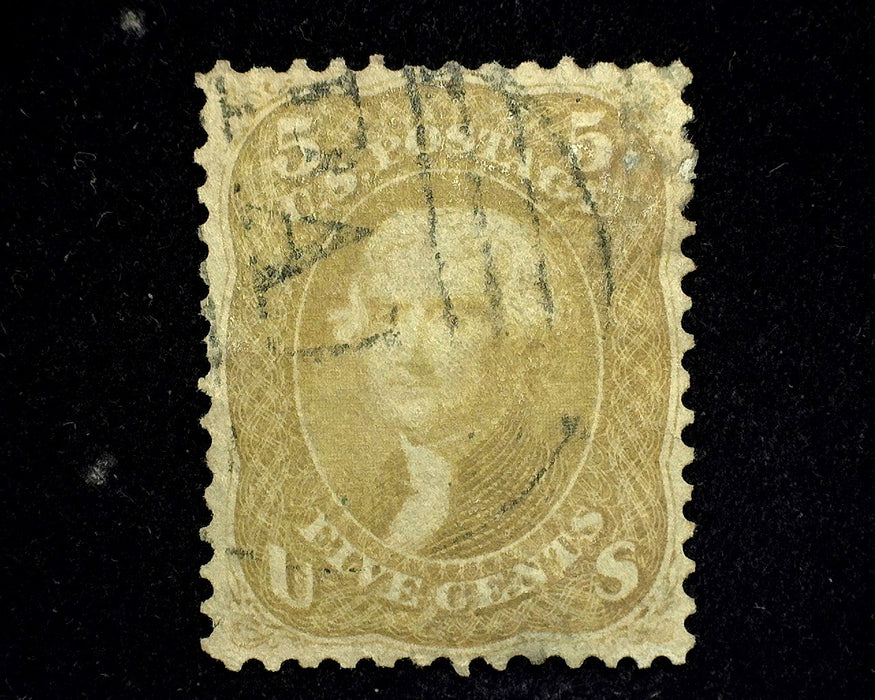 #67 Nice appearing stamp with small faults. VF/XF Used US Stamp