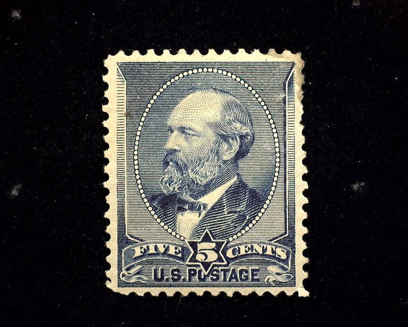 #216 Pin head sized thin. Mint VF/XF H - US Stamp
