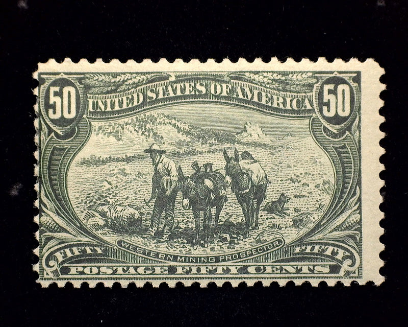 #291 50c Trans Mississippi Mint F H - US Stamp