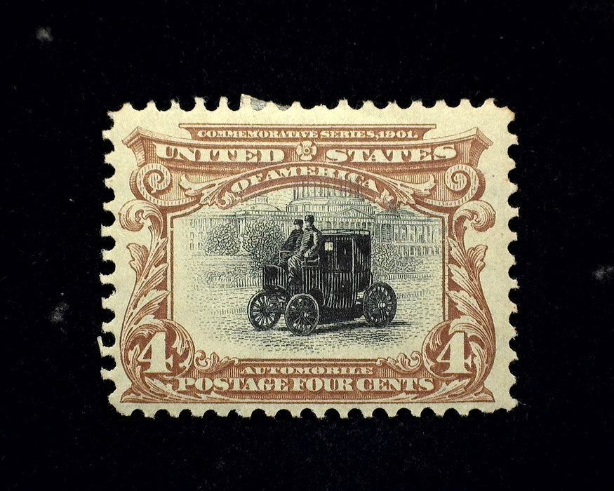 #296 4 Cent Trans Mississippi Mint F/VF H US Stamp