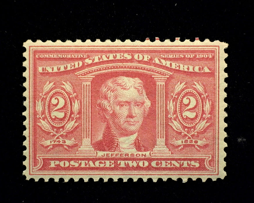 #324 2 Cent Louisiana Purchase Mint VF/XF LH US Stamp
