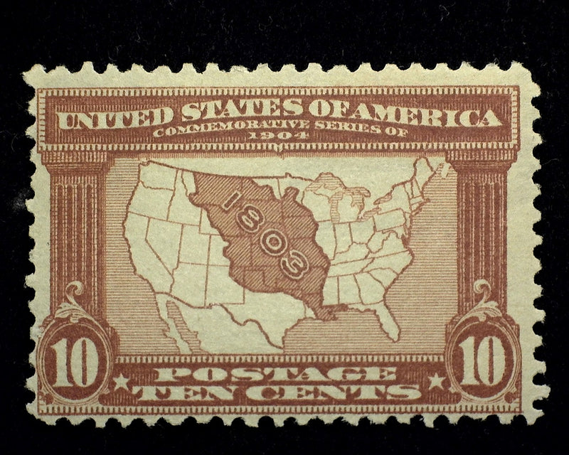 #327 10c Louisiana Purchase Mint F NH - US Stamp