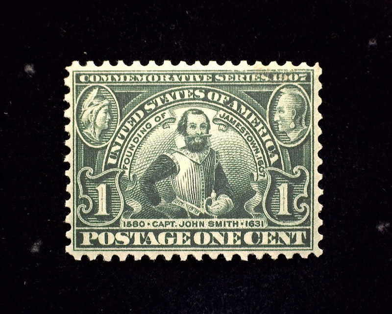 #328 1c Jamestown Mint VF NH - US Stamp