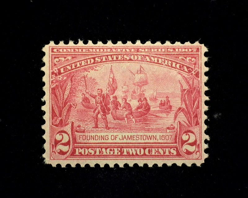 #329 2c Jamestown Mint F/VF NH - US Stamp