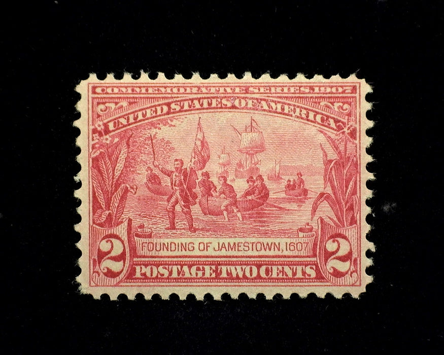 #329 2 cent Jamestown Mint F/VF NH US Stamp