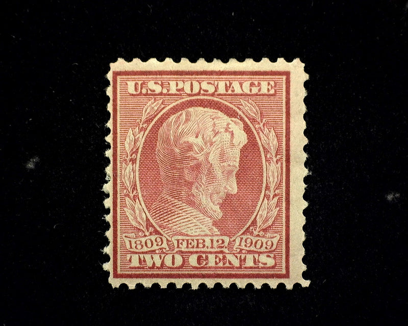 #369 Mint 2 Cent Lincoln Bluish paper. F LH US Stamp