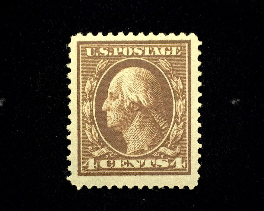 #334 4c Washington Choice large margin stamp. Mint VF/XF LH US Stamp