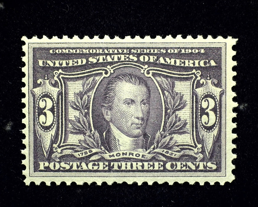 #325 3 Cent Louisiana Purchase Mint VF LH US Stamp
