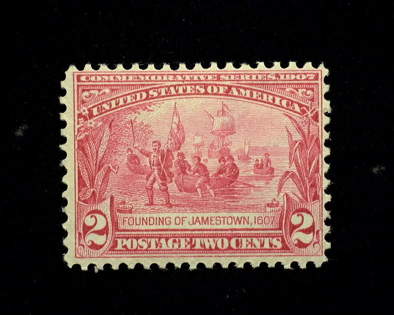 #329 2c Jamestown Mint F NH - US Stamp
