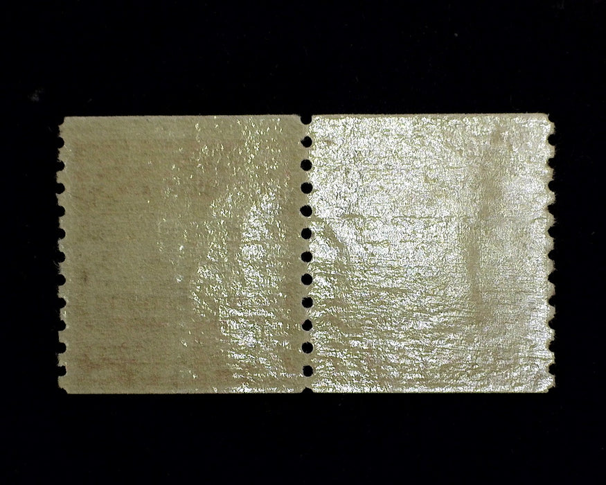 #656 Edison Fresh line pair. Mint F NH US Stamp