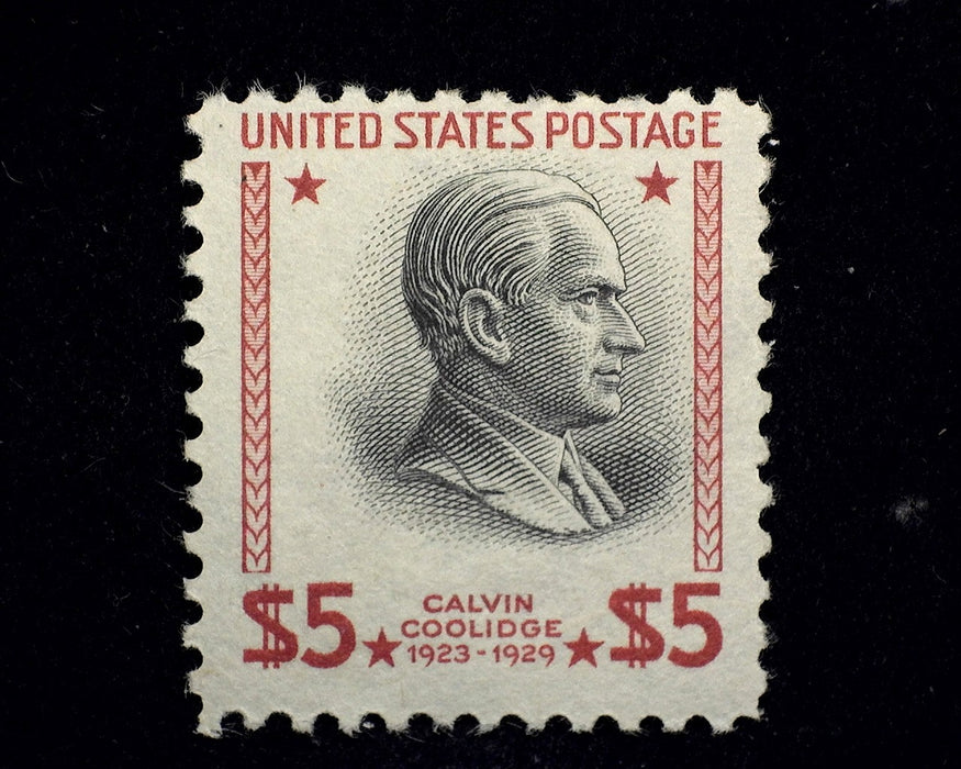 #834 Mint $5.00 Coolidge F NH US Stamp