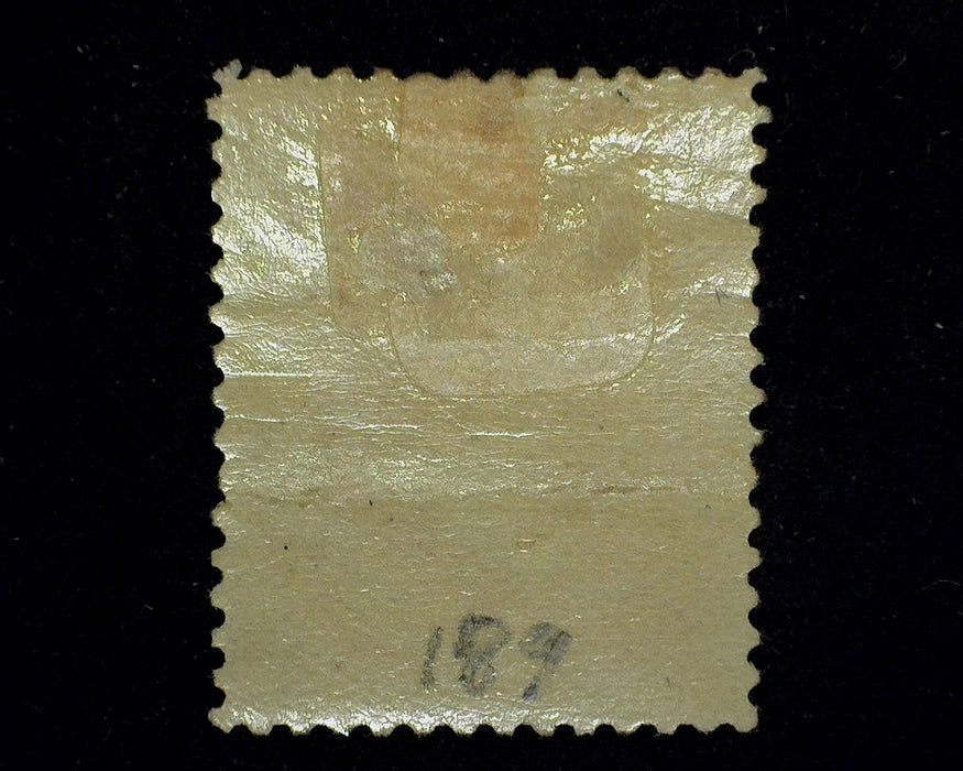 #189 Faint horizontal crease. Mint VF/XF H US Stamp