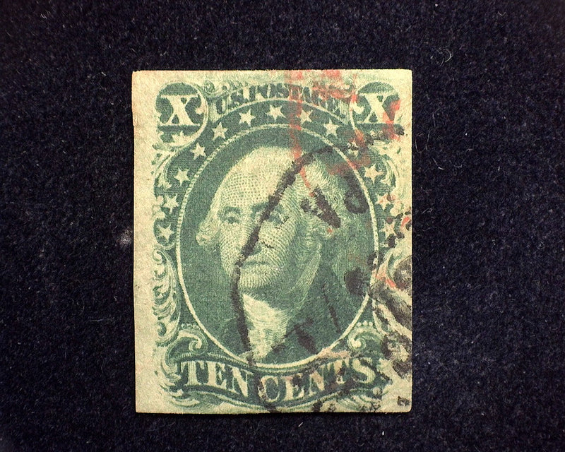 #15 Used VF/XF Four margin used stamp with repaired corner. Nice appearing. US Stamp