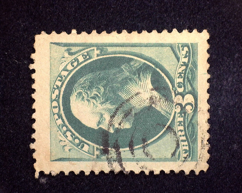 #184 Incredible "Jumbo" margin stamp. Xf Used - US Stamp