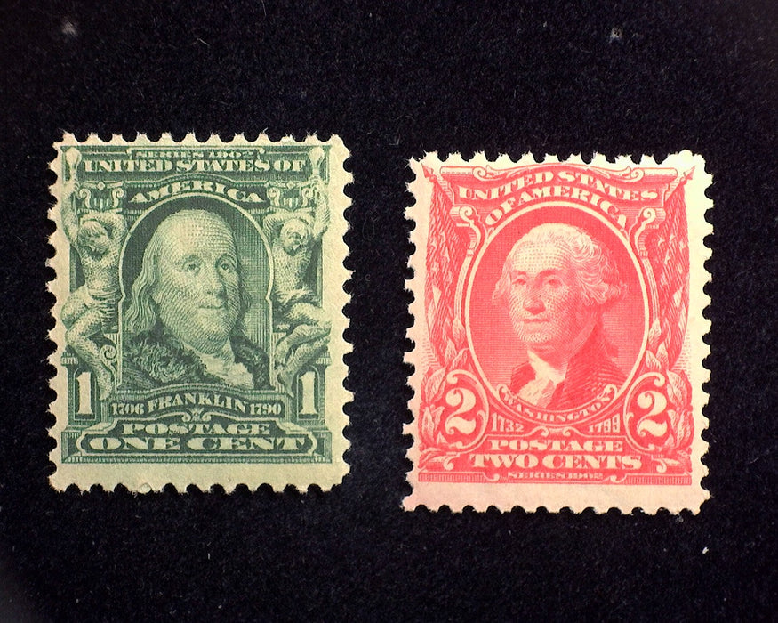 #300, 301 Mint 1902 Issue F NH US Stamp