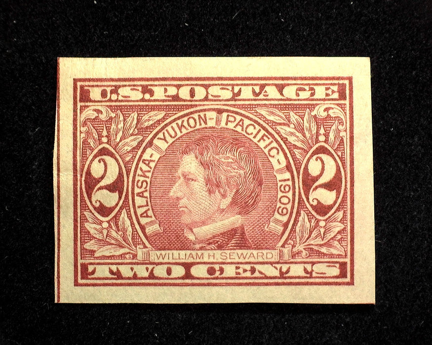 #371 Mint 2 Cent Alaska Yukon imperforate XF LH US Stamp