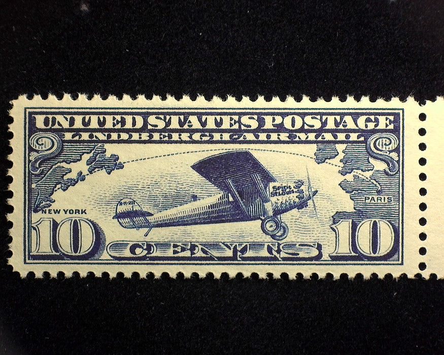 #C10 10c Lindberg Choice sheet margin stamp. Mint XF NH - US Stamp