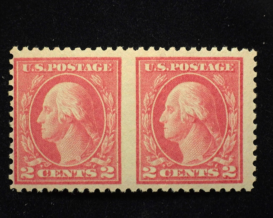 #499b Horizontal pair imperf vertical. Blind partial perf off to side (almost) Mint F NH US Stamp