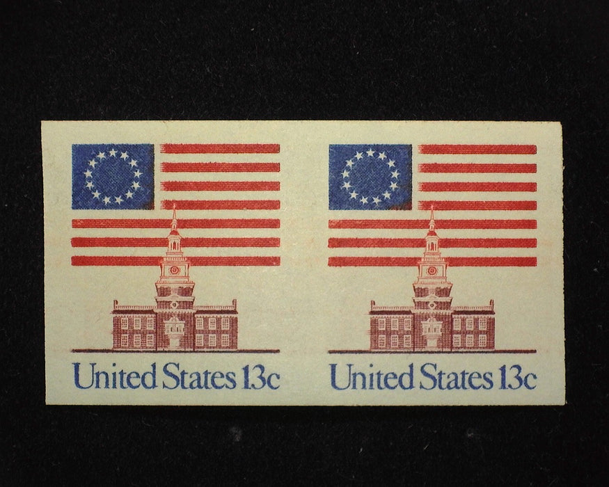 #1625a Imperforated horizontal pair. Mint XF NH US Stamp