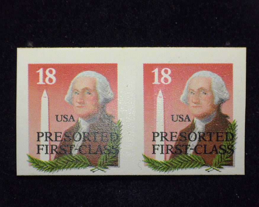 #2149abc Choice imperforate horizontal pair. Bureau precanceled. Mint XF NH US Stamp