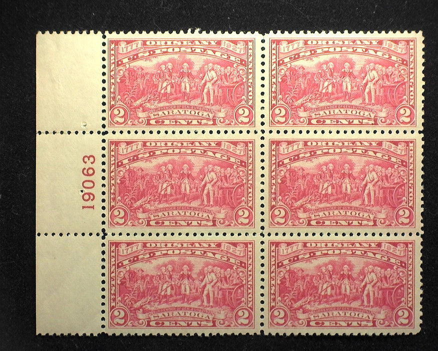 #644 2 cent Burgoyne. Plate Block #19063. Mint Vf/Xf NH US Stamp