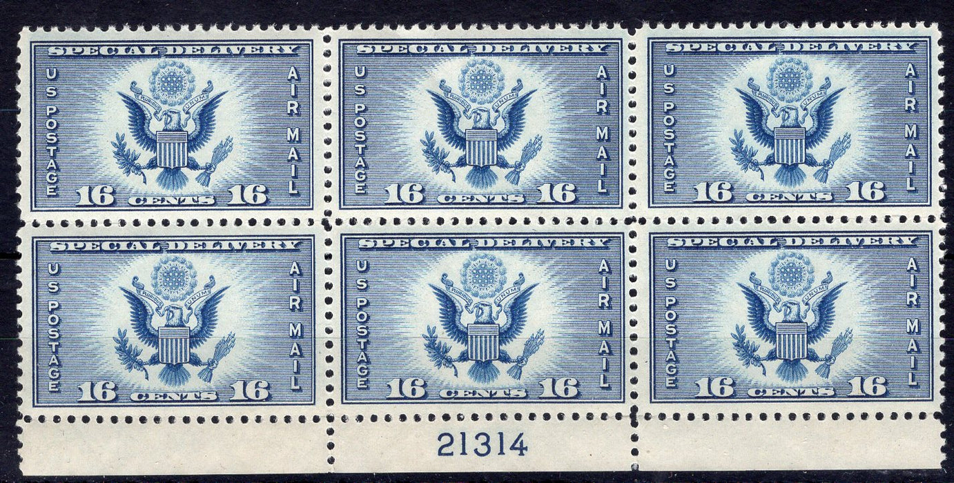 #CE1 16 cent Airmail Special Delivery PL#21314 XF NH Mint US Stamp