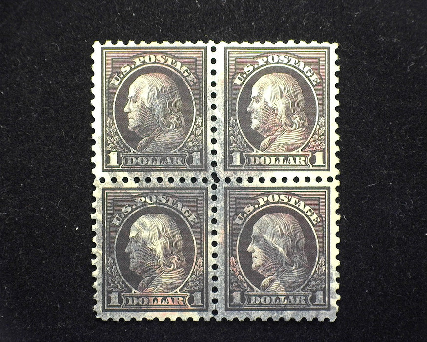 #460 Fresh used block of four. Scarce Used VF US Stamp