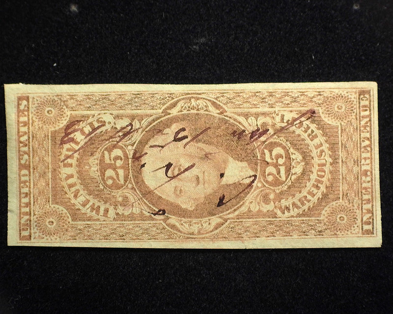 #R50a 25c Warehouse Receipt VF Used - US Stamp