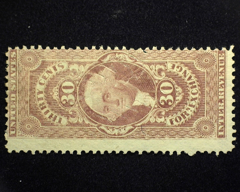 #R51c 30c Foreign Exchange. Knife cancel. F Used - US Stamp