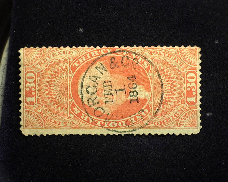 #R77c $1.30 Foreign Exchange F Used - US Stamp