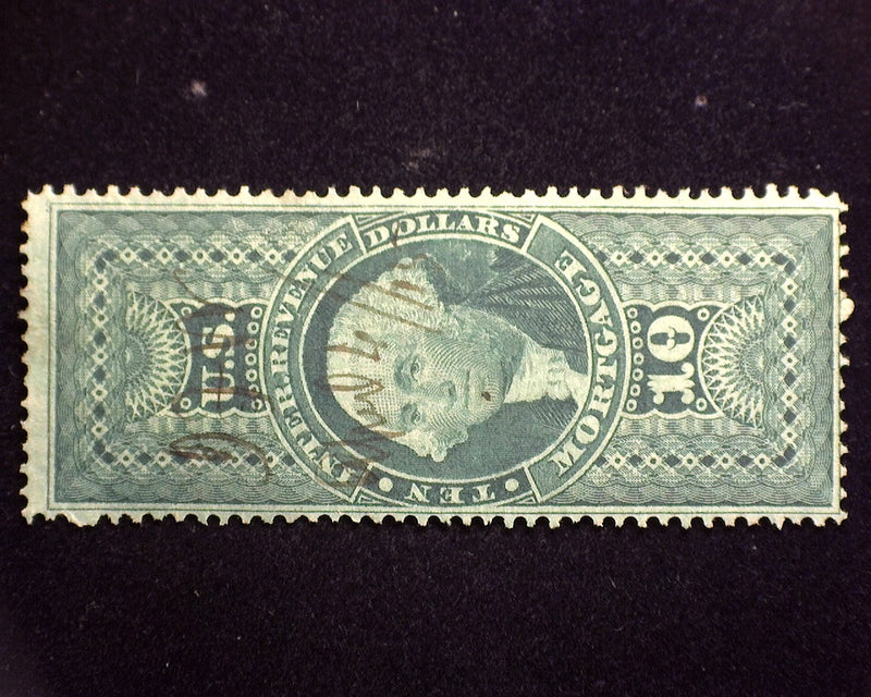 #R95c $10.00 Mortgage. F Used - US Stamp