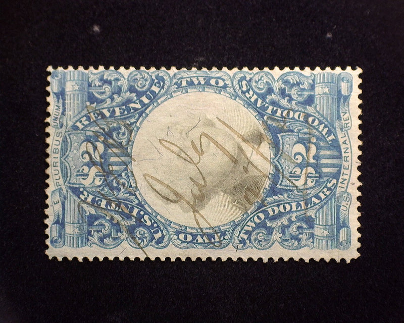 #R123 $2.00 Revenue. F Used - US Stamp