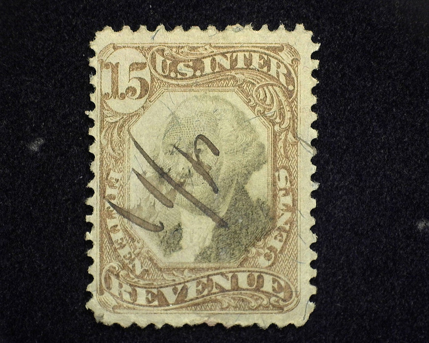 #R139 15 cent Revenue. F/VF Used US Stamp