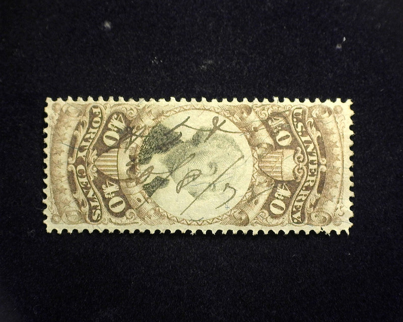 #R141 40c Revenue. Vf/Xf Used - US Stamp