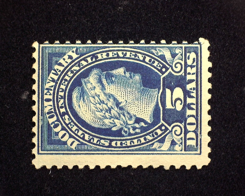 #R244 $5.00 Revenue. Mint F LH - US Stamp