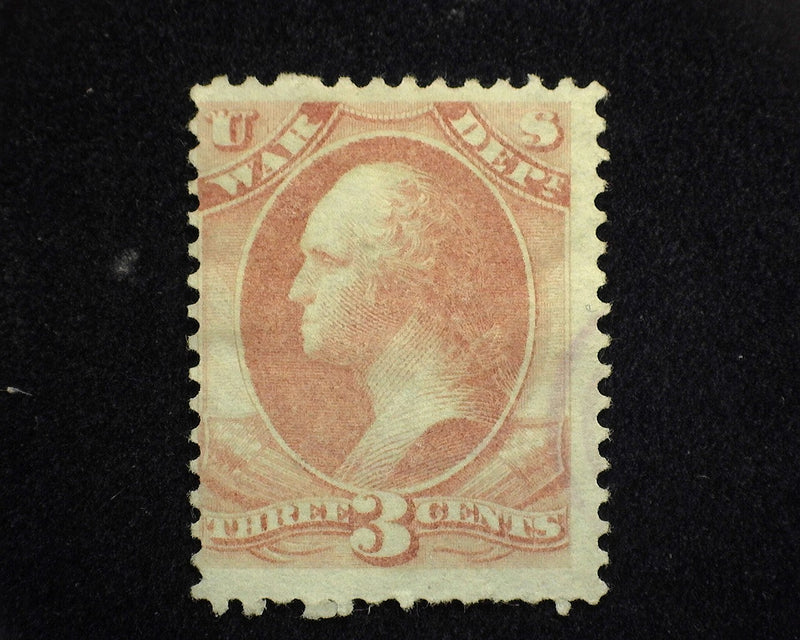 #O85 3c War Department. Mint F No gum - US Stamp