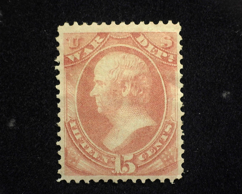#O90 15c War Department. Mint Vf/Xf H - US Stamp