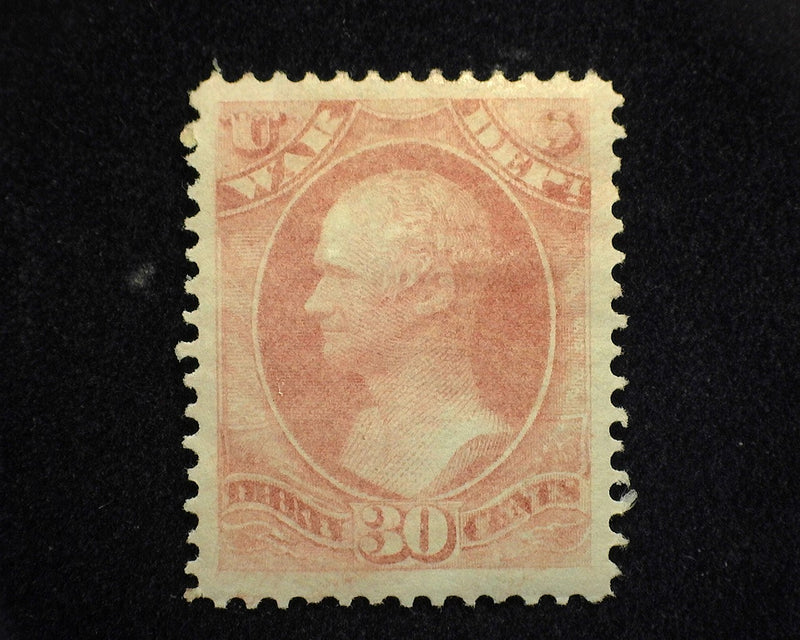 #O92 30c War Department. Large margins. Mint XF H - US Stamp