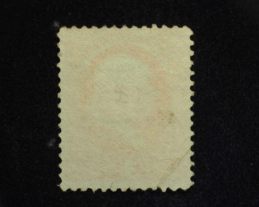 #O96 1 cent Department of Interior. Pin head stain. Corner crease. Mint F No gum US Stamp