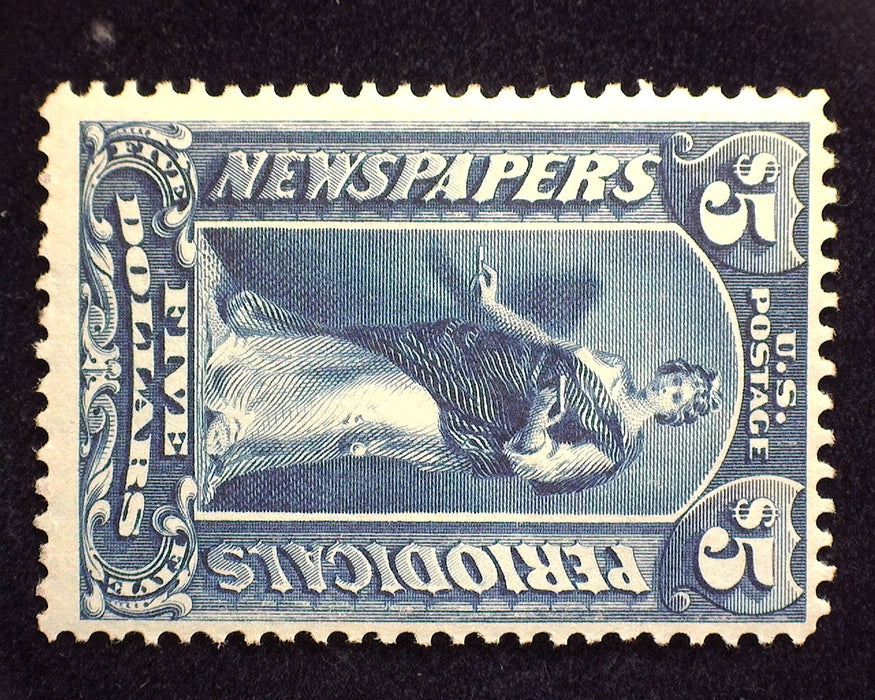 #PR121 5 Dollar Newspaper. Mint F/VF LH US Stamp